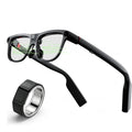 Domars AR Smart Glasses with Display Screen Built-in HD Camera Ring Control AI HUD Privacy Teleprompter Glasses 268-Language