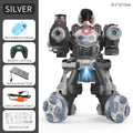 JC09 2.4G RC Robot Battle Spray Shoot Robo With Dual Remote Control Humanoid Fighting Robots Toys for Kids Christmas gift toy
